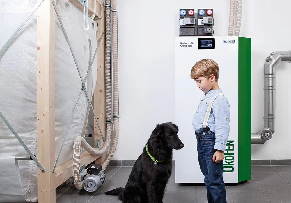 Heizen mit Feuer aber ohne Flamme