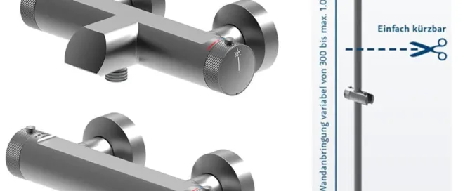 Kürzbare Duschstange